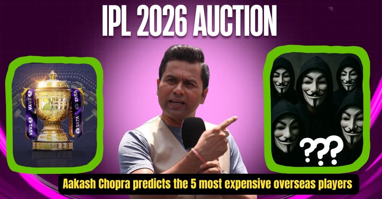 Aakash Chopra predicts the 5 most expensive overseas players in the upcoming IPL 2026 Auction