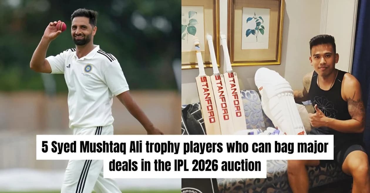 5 Syed Mushtaq Ali trophy players who can bag major deals in the IPL 2026 auction