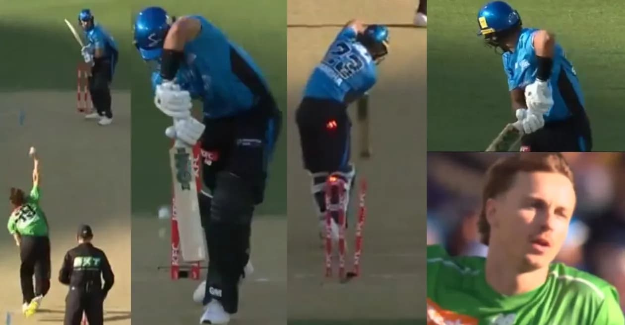 WATCH: Tom Curran knocks over Jason Sangha’s stumps with an absolute ripper in BBL|15