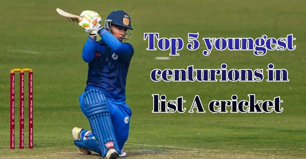 Top 5 youngest centurions in List A cricket ft. Vaibhav Suryavanshi