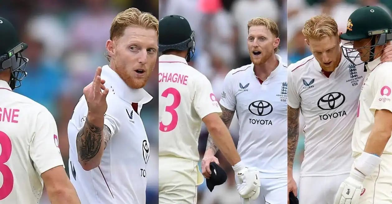 Ashes 2025-26 : Ben Stokes involves in war of words with Marnus Labuschagne on Day 2 of SCG Test