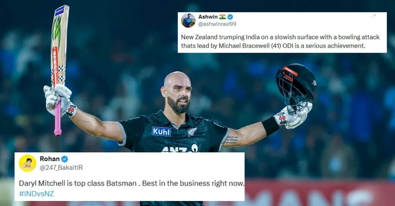 Fans in awe as Daryl Mitchell’s classy ton seals New Zealand’s victory against India in 2nd ODI