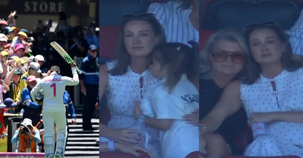 Ashes 2025-26 : Usman Khawaja and wife Rachel move fans with emotional farewell moment on Day 5 of SCG Test