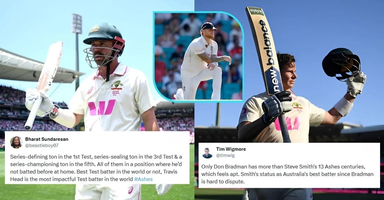 Steve Smith and Travis Head’s centuries force England onto the backfoot as Australia takes charge on Day 3 of Sydney Ashes Test