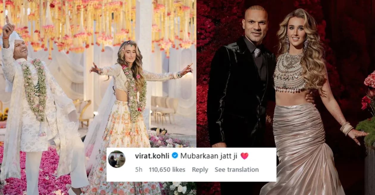 From Virat Kohli to Rajiv Shukla: Cricket fraternity pour in their heartfelt congratulatory wishes as Shikhar Dhawan ties knot with Sophie Shine