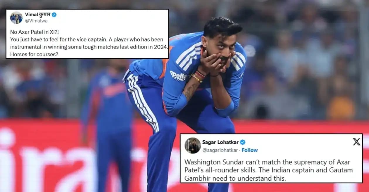 Fans slam Team India for ignoring Axar Patel in the Super 8 clash against South Africa at T20 World Cup 2026