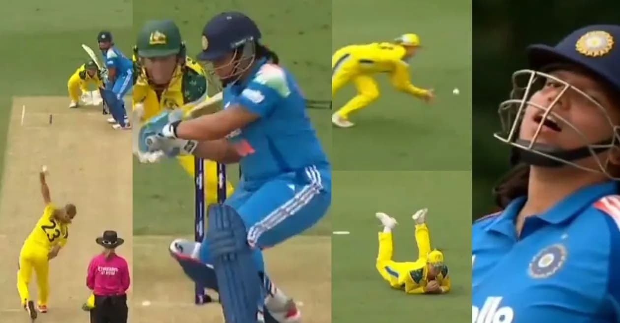 AUS vs IND : Georgia Voll plucks a screamer to remove Richa Ghosh in 1st WODI
