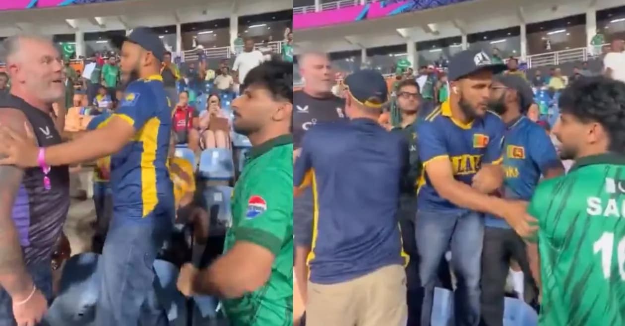 T20 World Cup 2026 : Super 8 showdown at Pallekele turns ugly as England and Pakistan fans engage in physical altercation