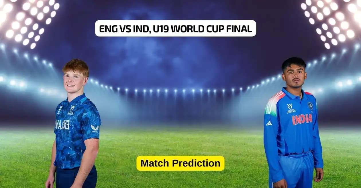 ENG vs IND, U19 World Cup 2026 final, Match Prediction: Who will win today’s game between England and India?