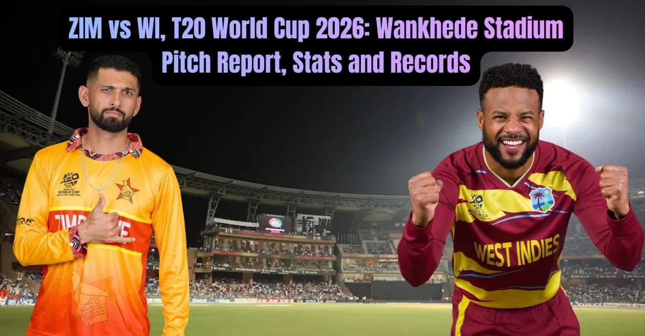 ZIM vs WI, T20 World Cup 2026 Super 8: Wankhede Stadium Pitch Report, Stats and Records