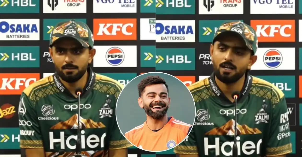 PSL 2026 : Babar Azam loses his cool after a reporter compares him with Virat Kohli over finishing ability