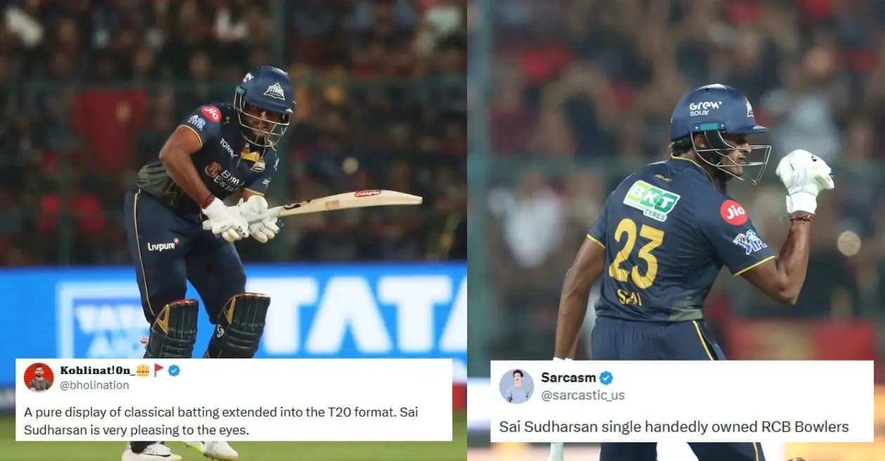Fans go crazy as Sai Sudharsan slams a spectacular century against RCB in IPL 2026