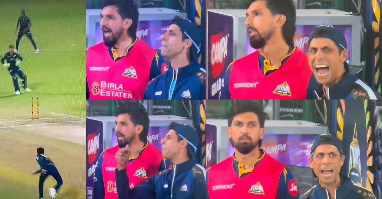 IPL 2026 : GT head coach Ashish Nehra goes furious in the dugout over Shubman Gill’s overthrow against DC