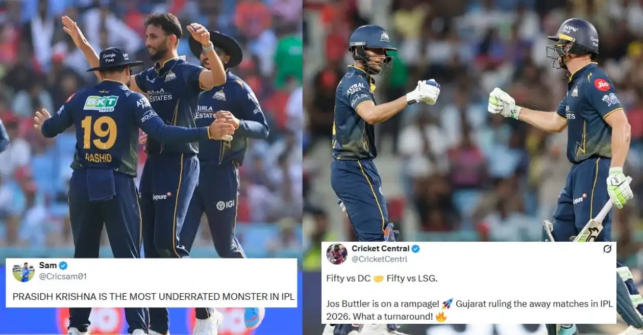 Fans react as Prasidh Krishna, Jos Buttler and Shubman Gill sizzle in GT’s thrilling win over LSG in IPL 2026