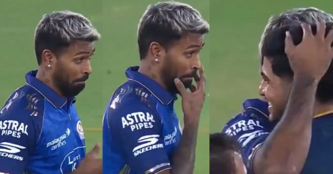 IPL 2026 : Hardik Pandya playfully teases Shubman Gill over his fresh beard look at the toss in GT vs MI game