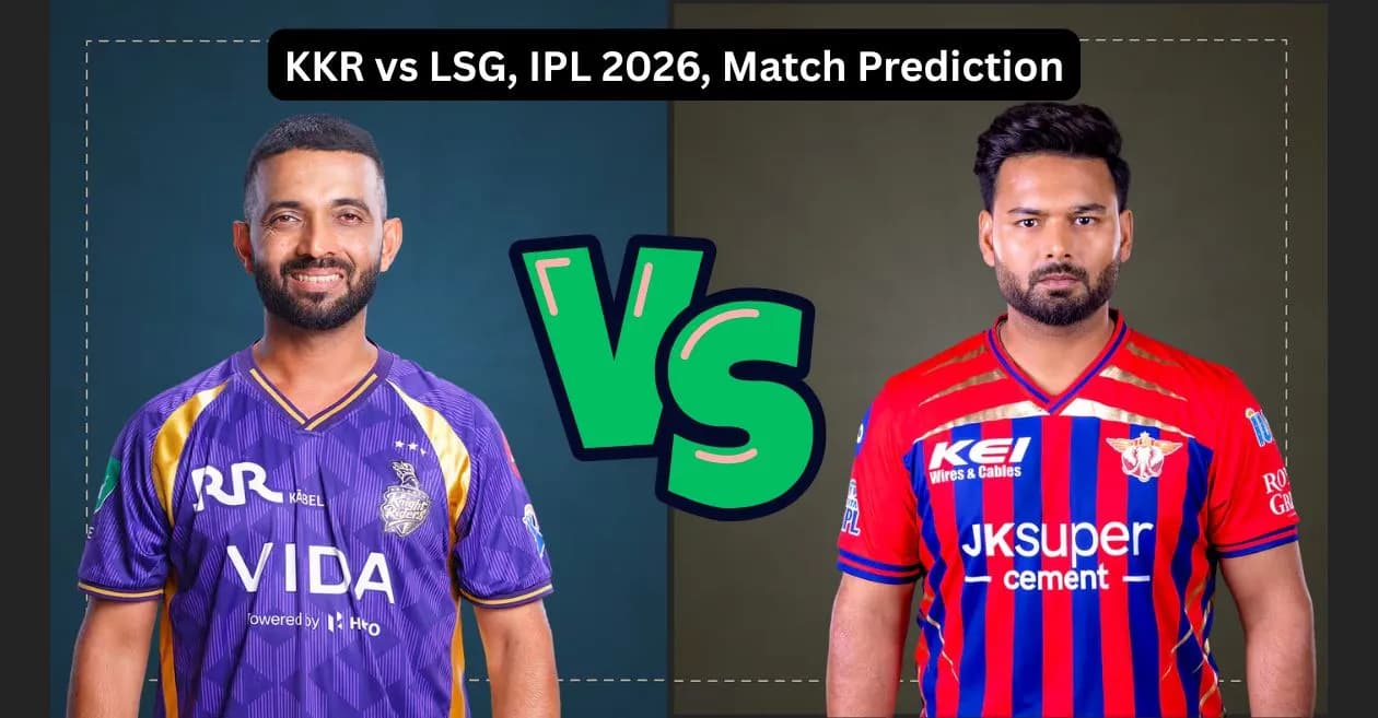 KKR vs LSG, IPL 2026, Match Prediction: Who will win today’s game between Kolkata Knight Riders and Lucknow Super Giants?