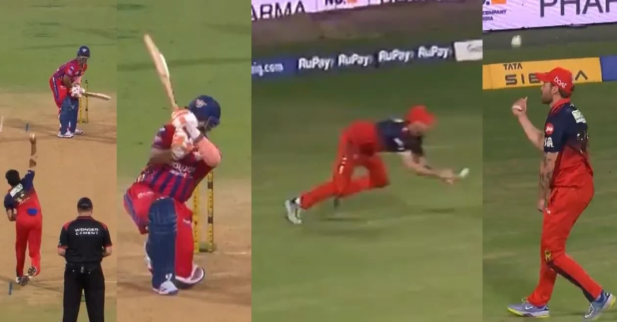 IPL 2026 : Phil Salt pulls off a stunning screamer to dismiss Rishabh Pant during RCB vs LSG encounter