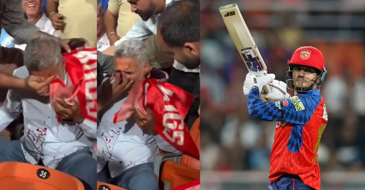 IPL 2026 : Priyansh Arya’s massive six injures fan in the stands during PBKS vs RR encounter