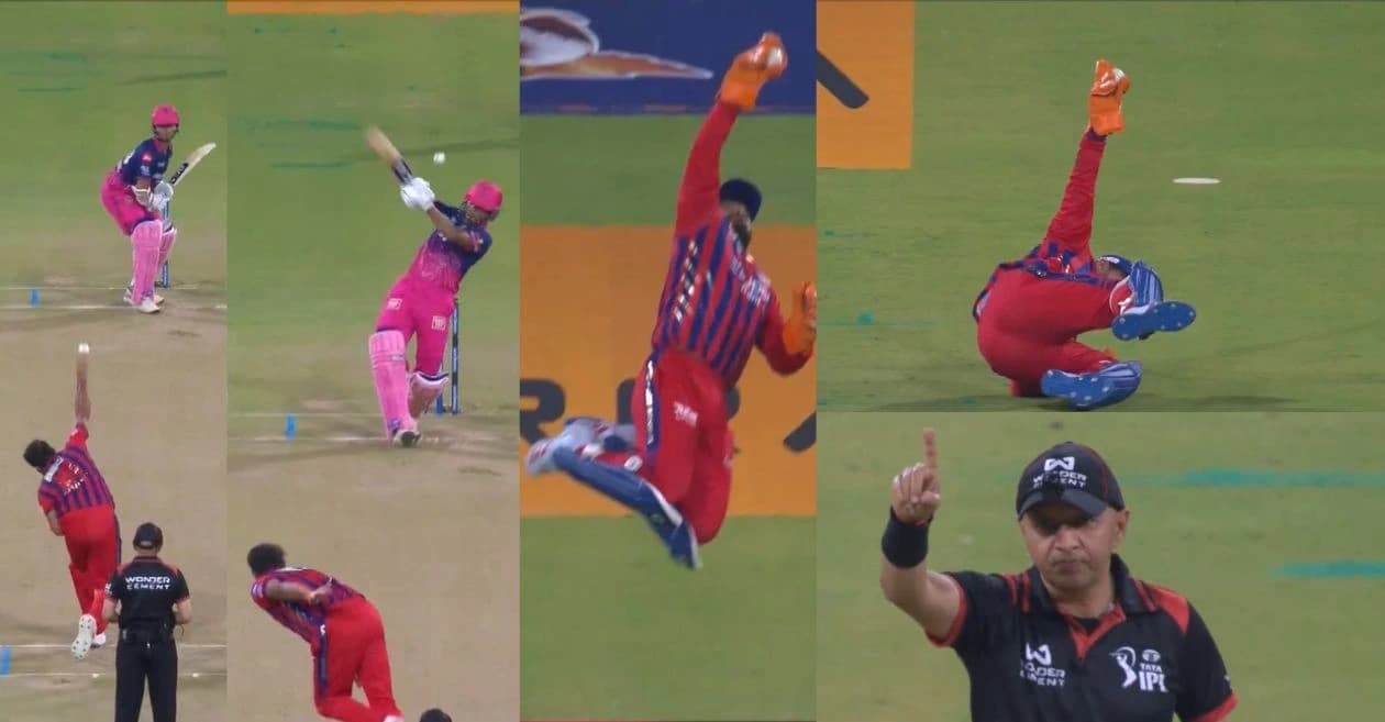 IPL 2026 : Rishabh Pant plucks a screamer out of thin air to remove Yashasvi Jaiswal in LSG vs RR encounter