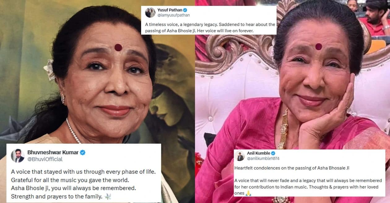 From Anil Kumble to Bhuvneshwar Kumar: Tributes pour in as cricket fraternity joins nation in mourning Asha Bhosle’s demise