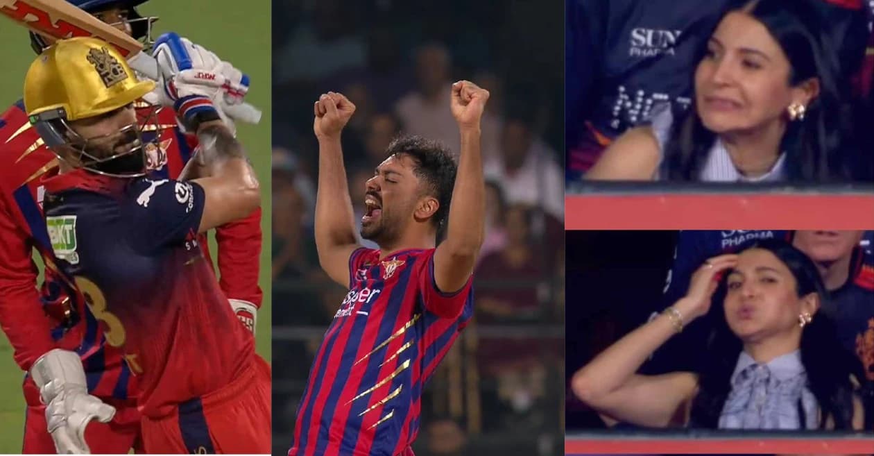 VIDEO: Anushka Sharma’s reaction caught on camera as Virat Kohli falls short of fifty by just one run | IPL 2026, RCB vs LSG