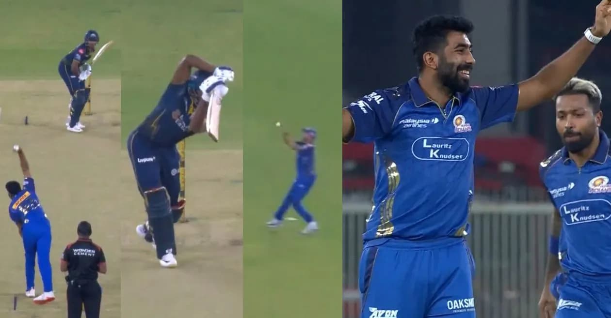 WATCH: Jasprit Bumrah ends his wicket-less run in IPL 2026 with a golden-duck dismissal of Sai Sudharsan in GT vs MI game