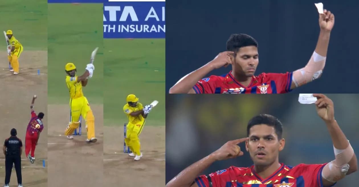 IPL 2026 : Akash Singh’s note-themed celebration grabs attention after scalping Ruturaj Gaikwad and Sanju Samson against CSK