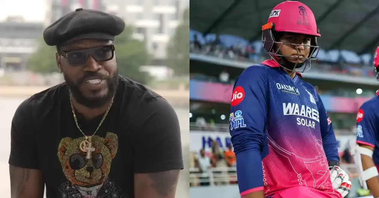 Chris Gayle reacts after Vaibhav Suryavanshi breaks his long-standing record with heroics in IPL 2026 Eliminator