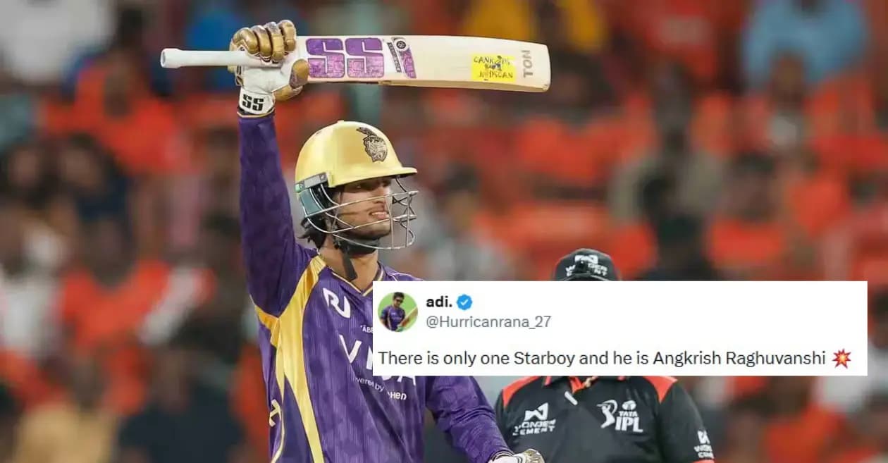 Fans erupt as Angkrish Raghuvanshi’s explosive innings guides KKR to a dominant win over SRH in IPL 2026