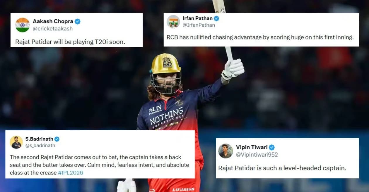 Fans erupt as Rajat Patidar powers RCB to a record-breaking total against GT in IPL 2026 Qualifier 1