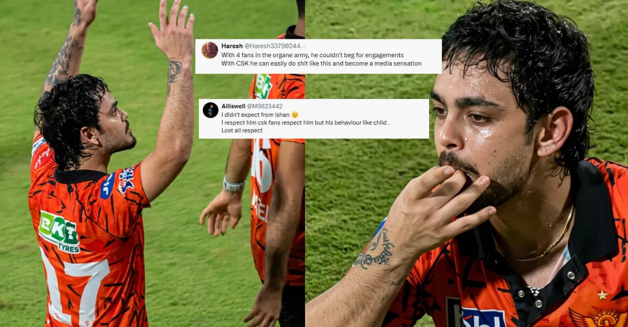 Fans troll Ishan Kishan’s fiery post-match gesture following SRH’s playoff-clinching win over CSK in IPL 2026