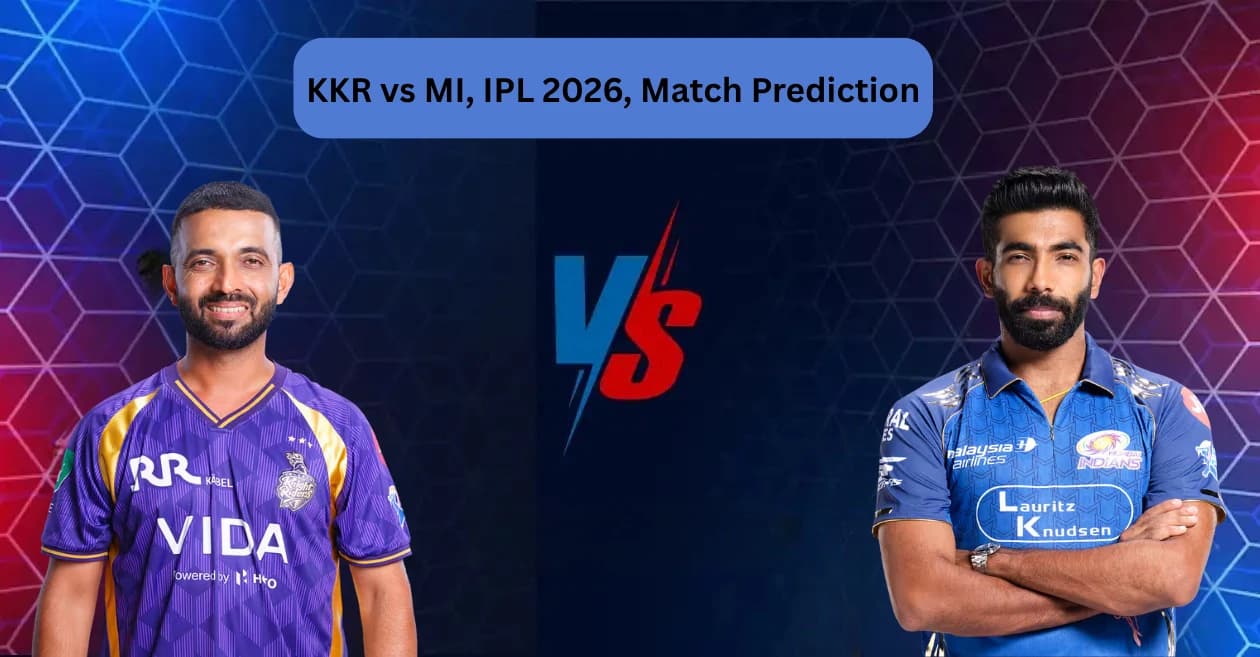 KKR vs MI, IPL 2026, Match Prediction: Who will win today’s game between Kolkata Knight Riders and Mumbai Indians?