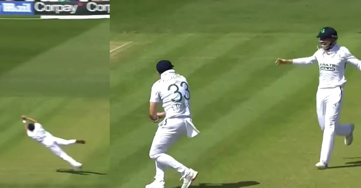 WATCH: Liam McCarthy steals the show with breathtaking catch on Day 1 of Ireland vs New Zealand one-off Test