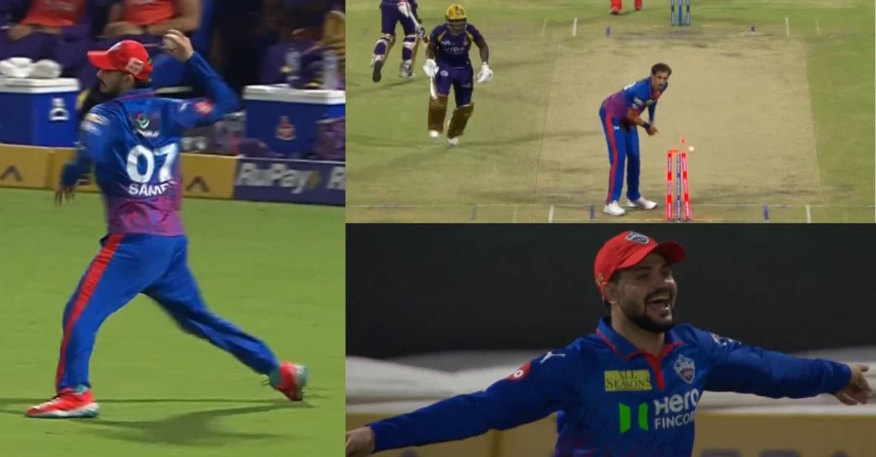 IPL 2026 : Sameer Rizvi’s rocket throw sends Rovman Powell packing during KKR vs DC clash