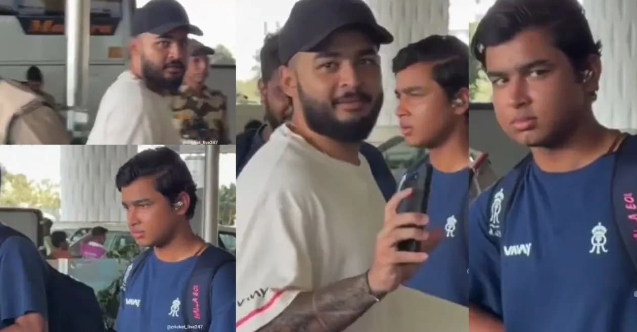 WATCH: Vaibhav Suryavanshi left stunned by Riyan Parag’s playful taunt ahead of SRH vs RR IPL 2026 Eliminator