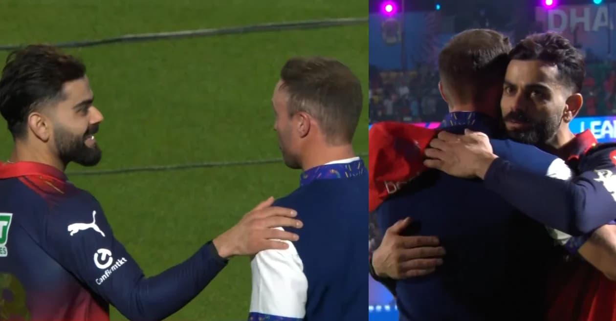 IPL 2026 : Virat Kohli and AB de Villiers share emotional moment after RCB’s dominant win over GT in Qualifier 1