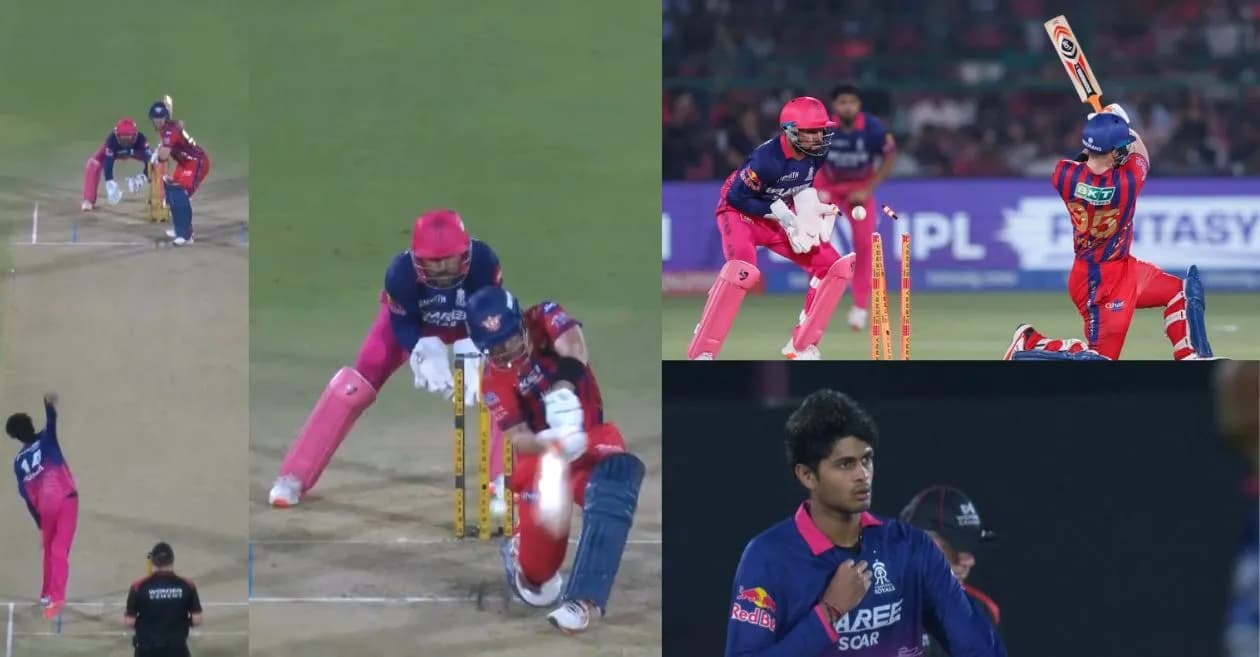 IPL 2026 : Yash Raj Punja castles Josh Inglis with a beauty during RR vs LSG clash