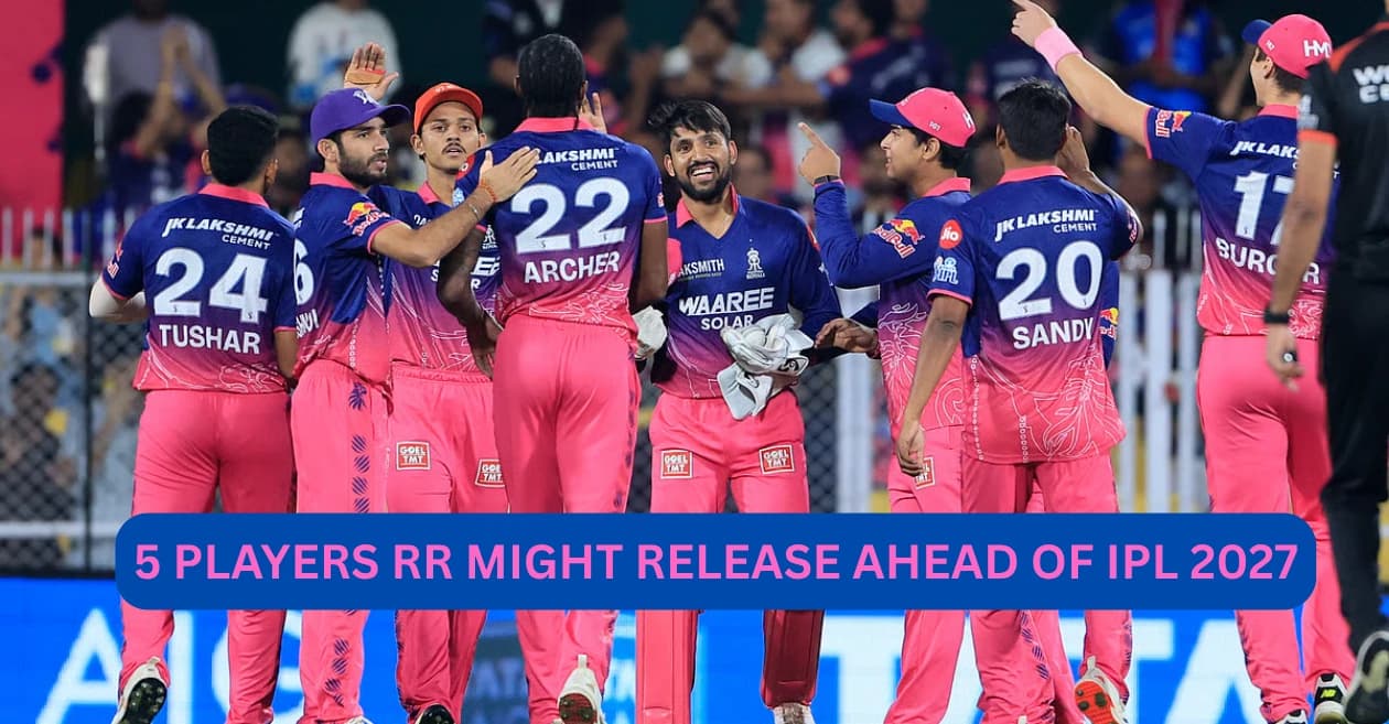 5 players Rajasthan Royals might release ahead of IPL 2027