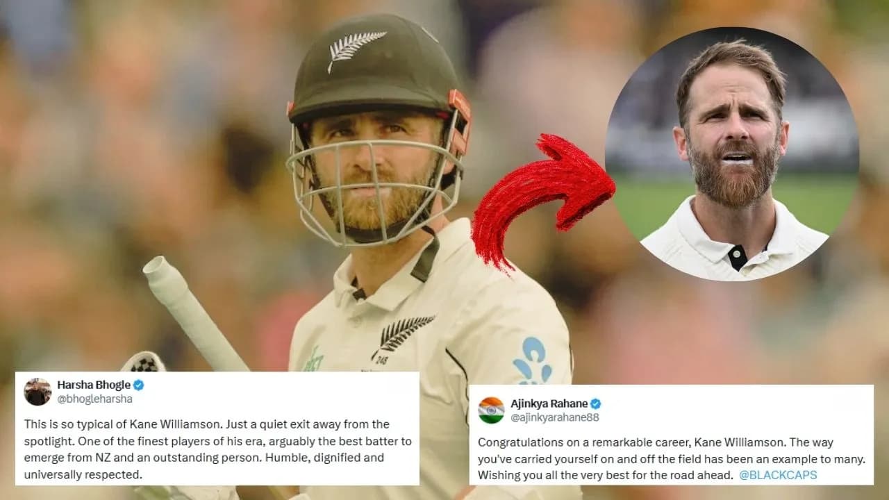 Cricket fraternity pour in tributes after Kane Williamson calls time on his international career