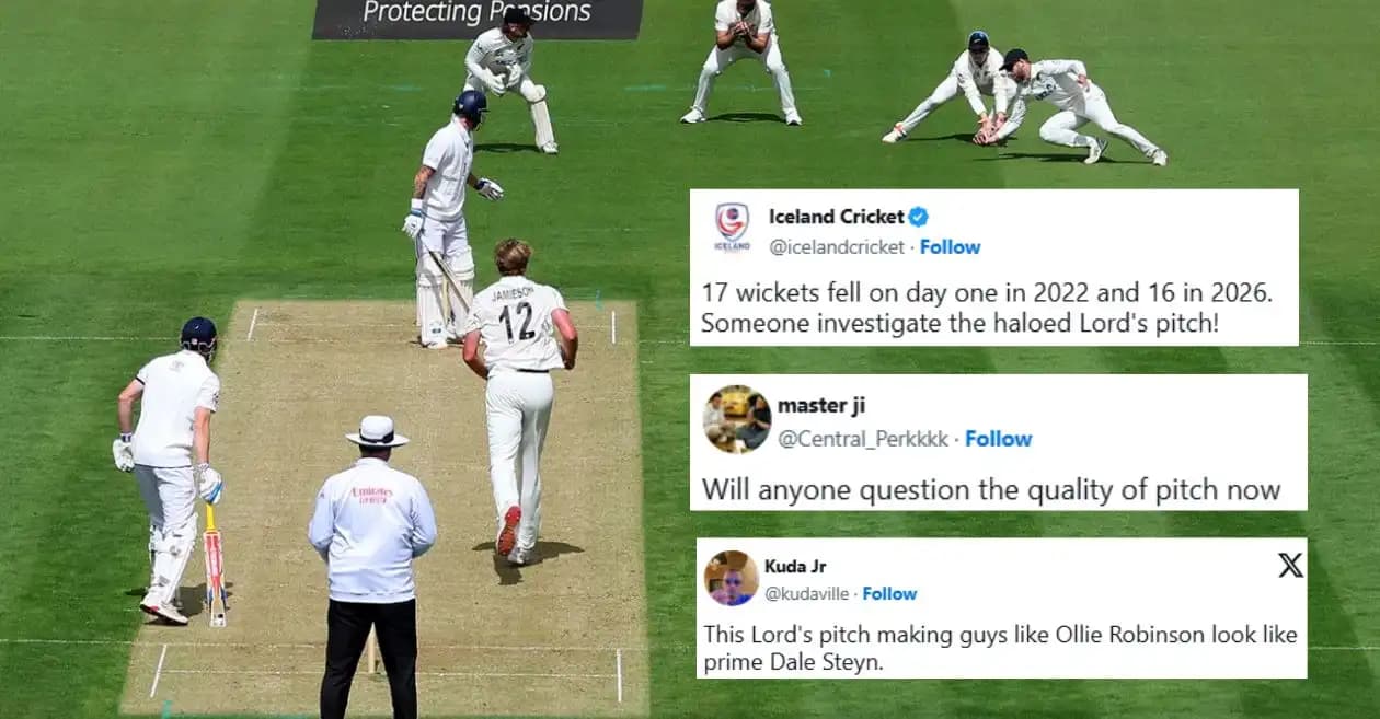 ENG vs NZ: Fans call out hypocrisy after 16 wickets fall on opening day of Lord’s Test