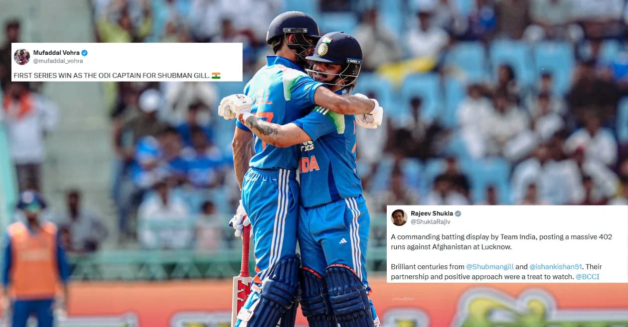 Fans hail Shubman Gill and Ishan Kishan as India seal ODI series against Afghanistan with emphatic victory in 2nd match