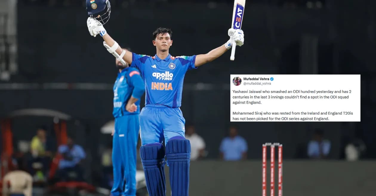 Fans react as Yashasvi Jaiswal misses out on India’s ODI squad for England series