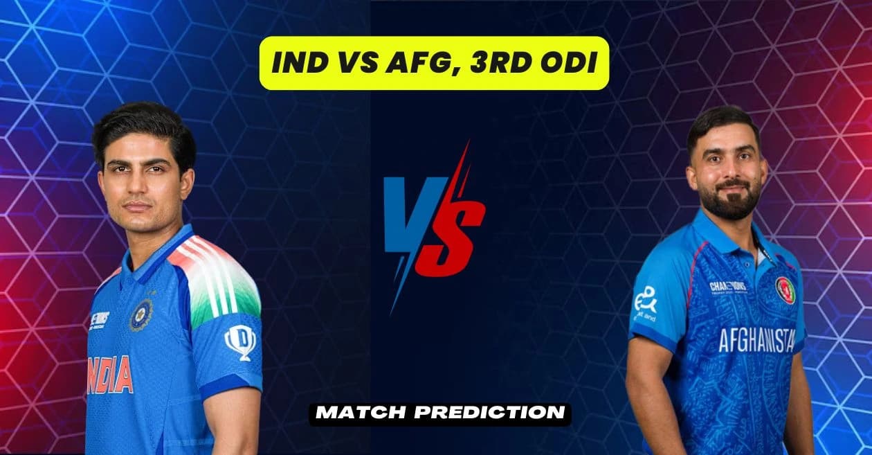 IND vs AFG, 3rd ODI, Match Prediction: Who will today’s game between India and Afghanistan?
