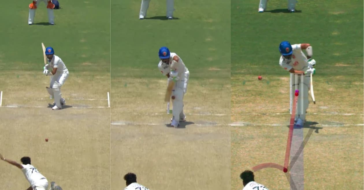 WATCH: Mohammed Siraj traps Abdul Malik LBW with a peach on Day 3 of IND vs AFG one-off Test