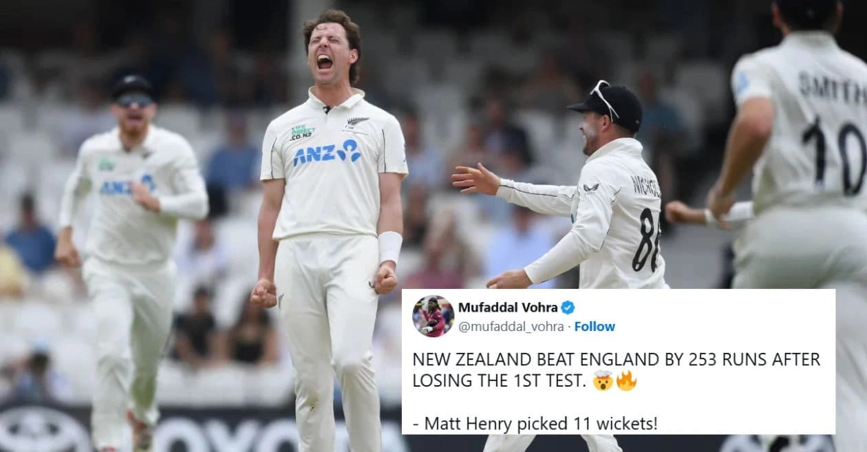 Fans react as Matt Henry sizzles in New Zealand’s commanding win over England in the 2nd Test