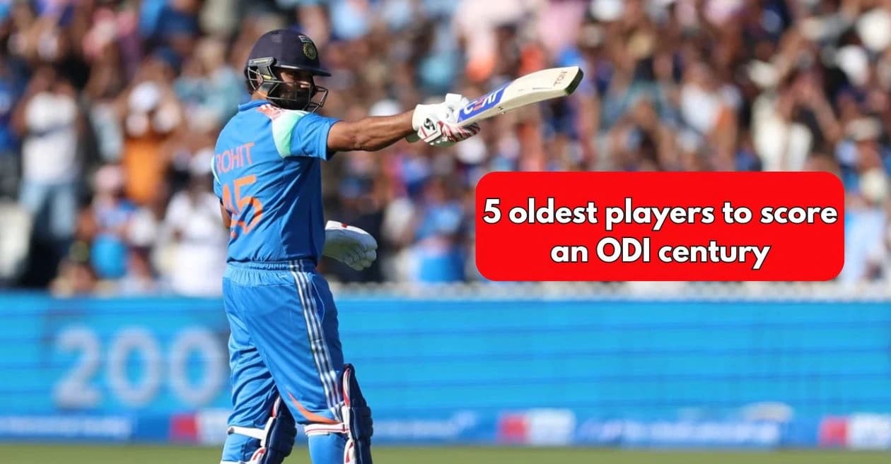Top 5 oldest players to score an ODI century ft. Rohit Sharma