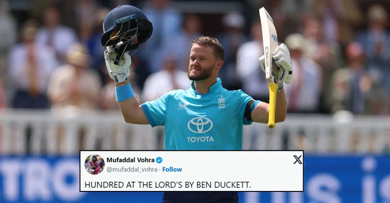 Fans erupt as Ben Duckett lights up Lord’s with splendid century during ENG vs IND 3rd ODI