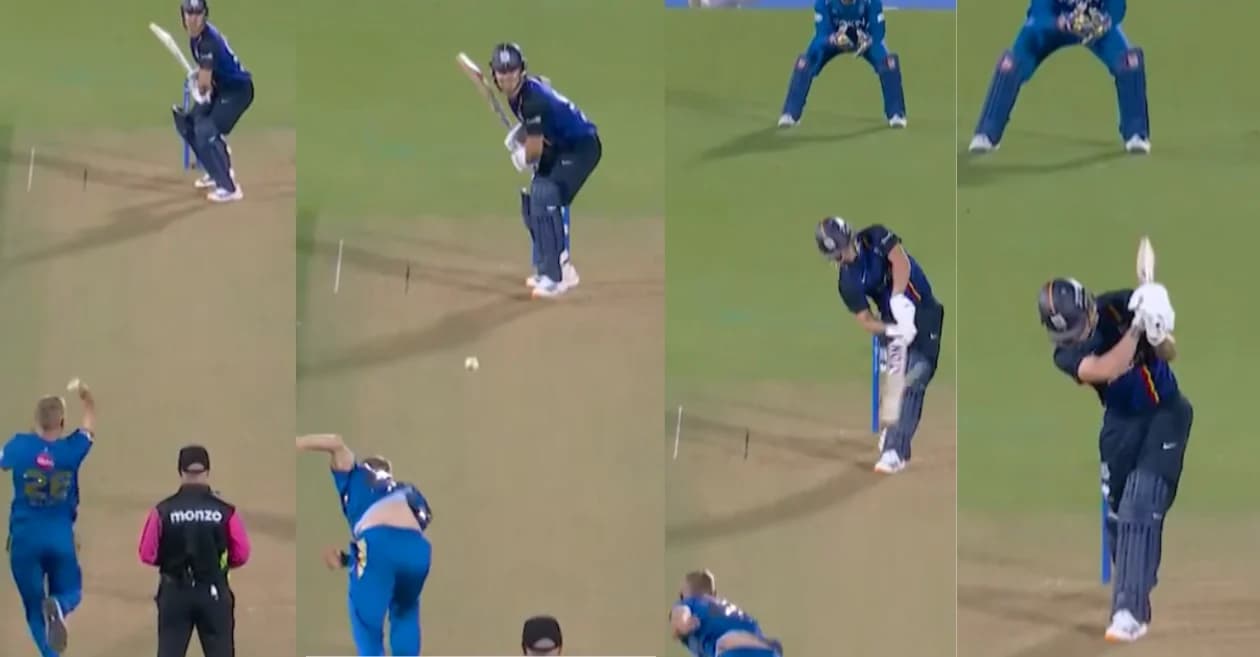 WATCH: Dewald Brevis launches a stunning no-look six as LDN beat MIL in The Hundred Men’s 2026
