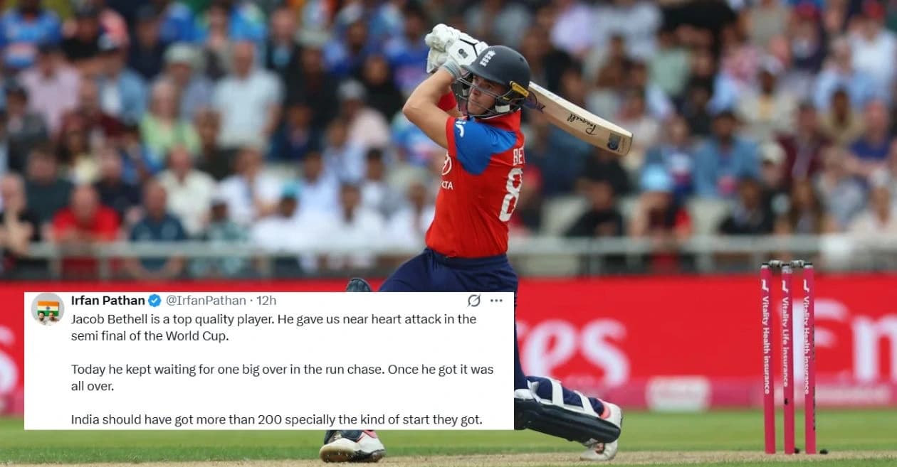Fans erupt as Jacob Bethell’s masterclass seals thrilling win for England in the 2nd T20I against India