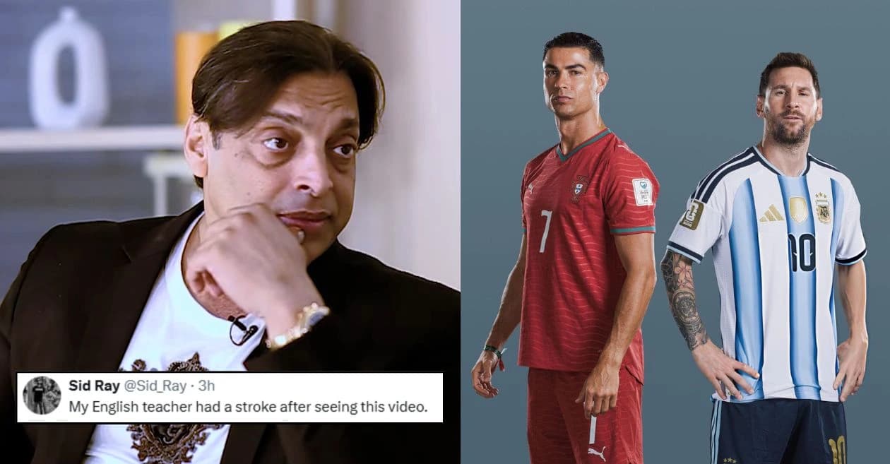 Cricket fans brutally troll Shoaib Akhtar over his views on Lionel Messi vs Cristiano Ronaldo debate